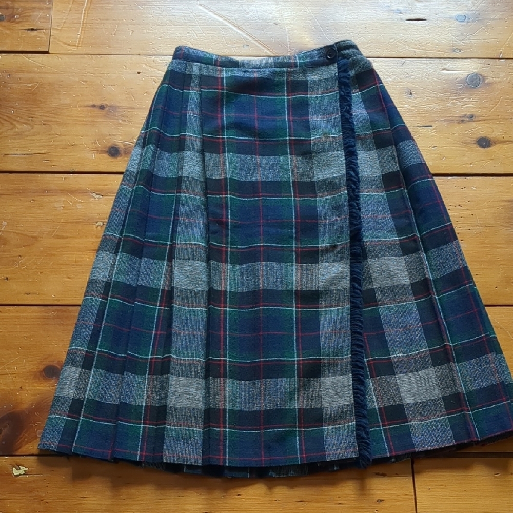Plaid Tartan Women's Skirt Sz S